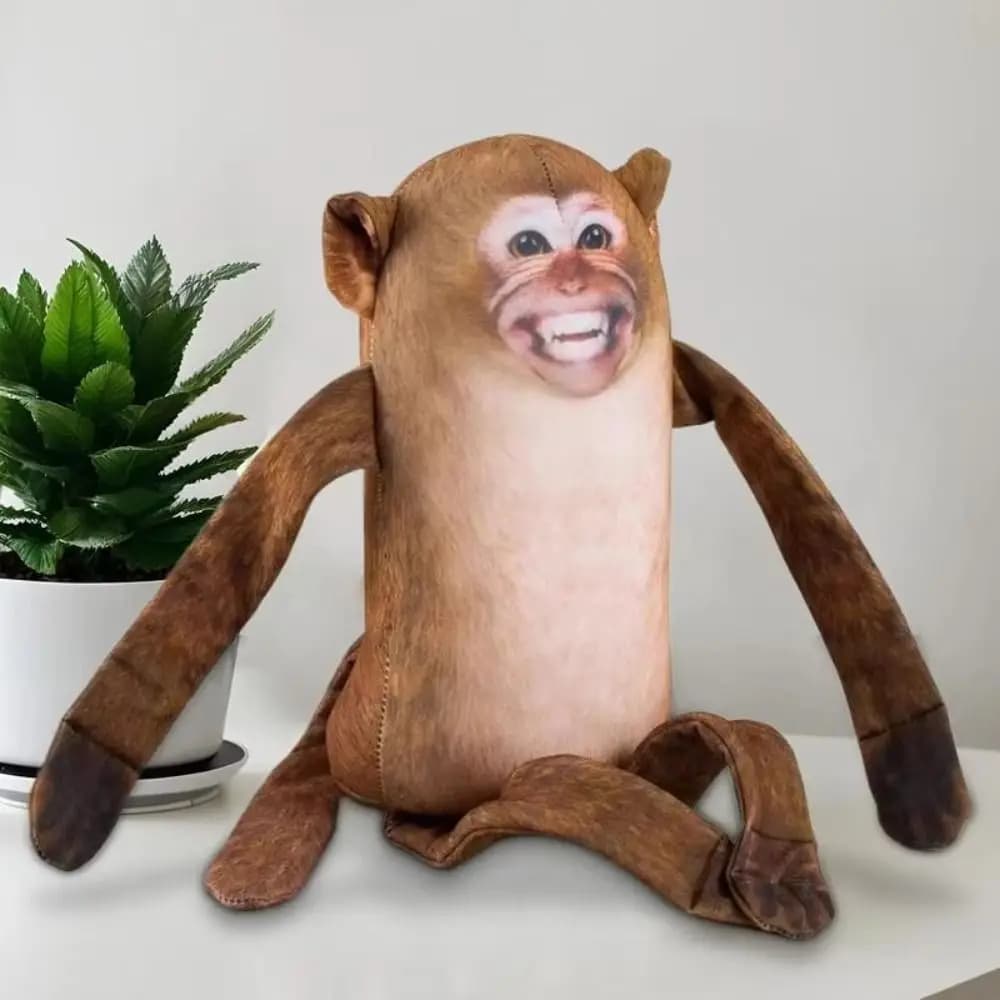 Creativo che abbraccia la scimmia che dorme animale di peluche scimmia ornamento scimmia kawaii accessori per borse di pezza