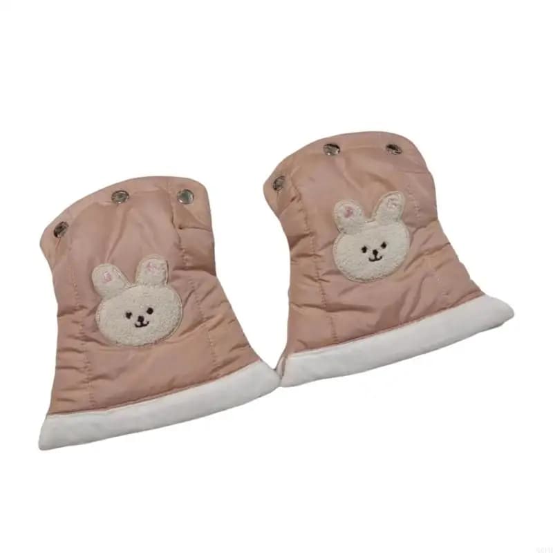 Guanti per bambini con bottone a pressione facile da attaccare per passeggini Attività invernali all'aperto tra cui sci e