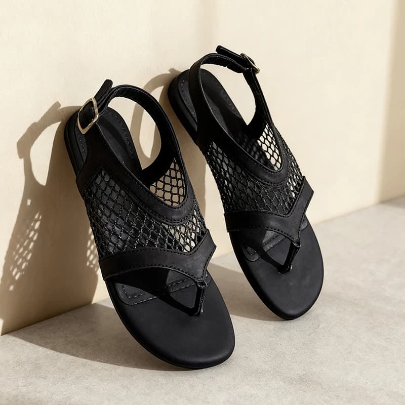 Women Mesh Sandals Flats Clip Toe Shoes Designer New Slippers Sport Beach Flip Flops Casual Shoes Trend Fashion Slides De Mujer