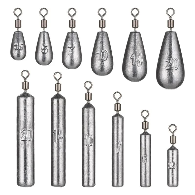 5 pcs/lot 3.5g 5g 7g 10g 14g 20g Fishing weight Water Drops Weight Fishing baits Carp Fishing equipment Fishing accessories