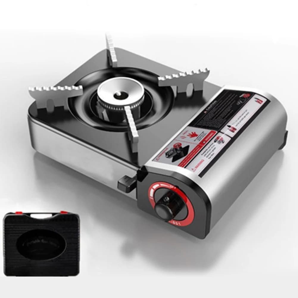Single-Burner Butane Stove Adjustable Cassette Stove Windproof Cassette Furnace for Camping & Tailgating