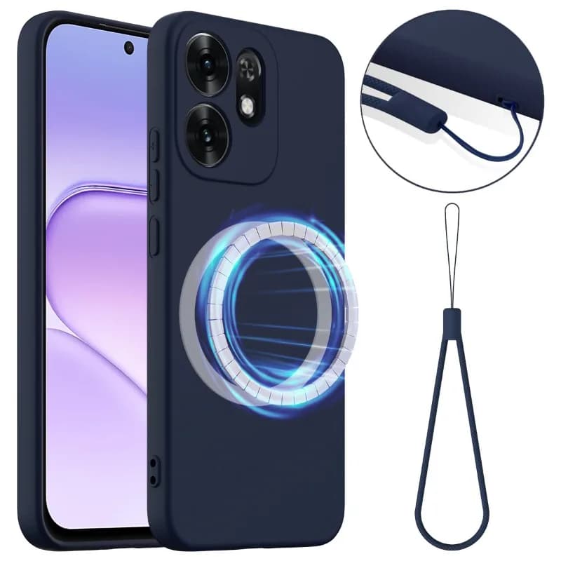 Liquid Silicone for Magsafe Matte Phone Case for Honor 500 Smart X6d Magnetic Shockproof Bumper Cover for Honor 500smart X6 D