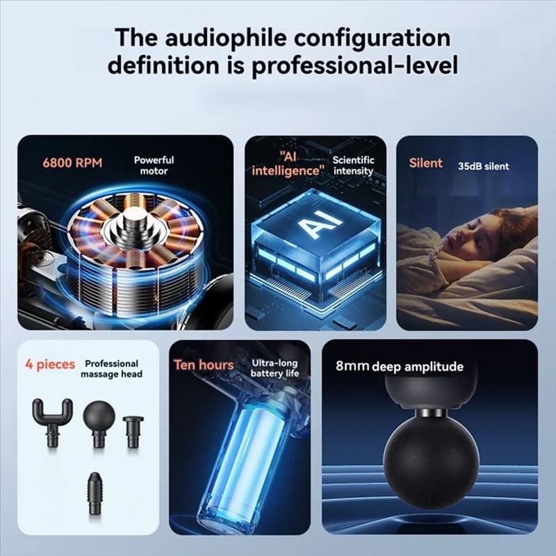 Beauty Mini Massage Gun Relieve Muscle Soreness After Exercise Muscle Relaxation Fitness Massage Gun