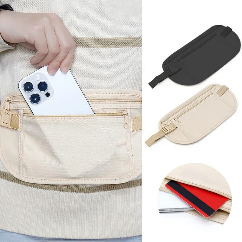 New-Waist Bag Invisible Travel Packs Pouch For Passport Money Belt Bag Hidden Security Wallet Gift Travel Bag Chest Pack Money