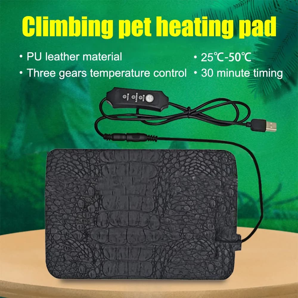 Tappetino riscaldante USB coperta elettrica tappetino termico per rettili per animali domestici regolatore di temperatura regolabile caldo incubatore Pad riscaldante strumenti di calore