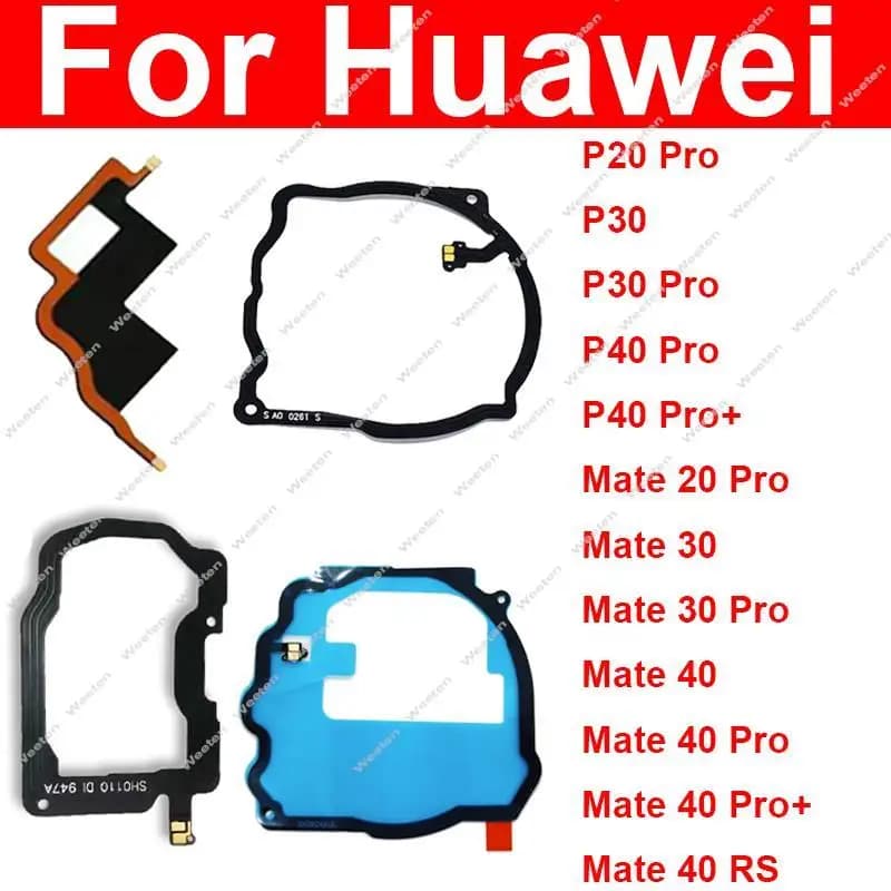 Cavo flessibile per antenna NFC per Huawei P20 P30 P40 Pro + Plus Mate 30 40 Pro + Plus Mate 40RS Riconoscimento Modulo NFC Parti del cavo flessibile