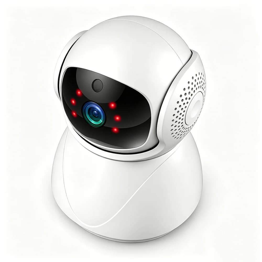 Telecamera di Sicurezza WiFi PTZ 4K 8MP con Connessione LAN, Tracciamento AI Umanoide, Ideale per Monitoraggio Interno di Bambini e Animali Domestici