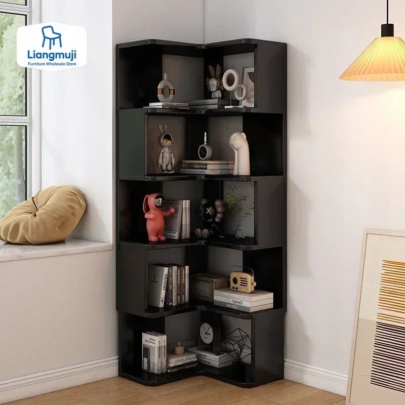 Bookcase Bookcases Living room furniture Organizer Storage shelves Multifunction house shelves Children Wooden books