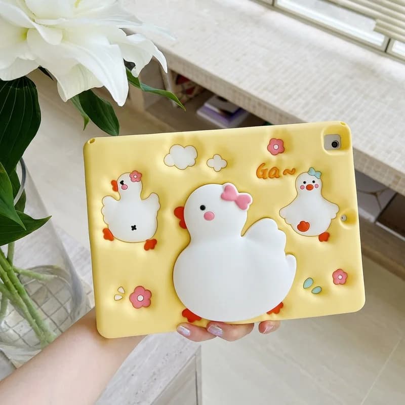 Nuova custodia per anatra carina per Samsung Galaxy Tab A9 8.7 "A9Plus 11" Cover per tablet in silicone per A8 10.5" A7 Lite 8.7" Capa per bambini