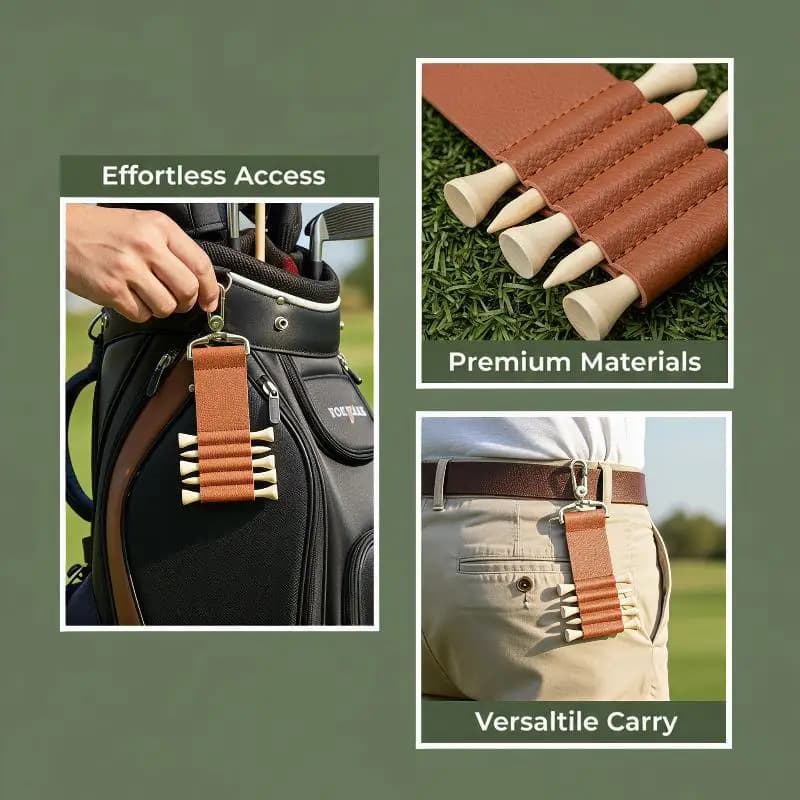 Portable Golf Ball Marker Storage Case BPA Free Lightweight with Keychain for Golf Practice Travel Carry Accessory