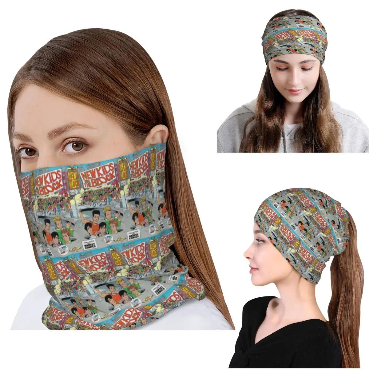 The New Kids On The Block NKOTB Bandana Neck Cover Face Scarf Multifunction Headwear Beanies Hat for Men Women Adult Washable