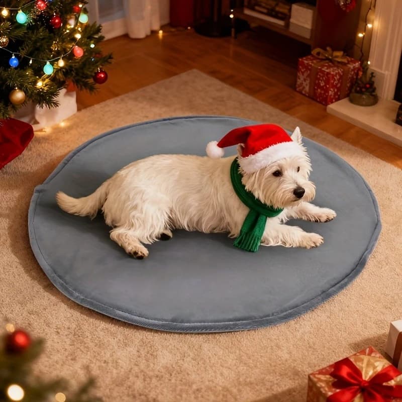 Pet electric blanket, constant-temperature waterproof, smart energy-saving, round and wear-resistant electric blanket for cats