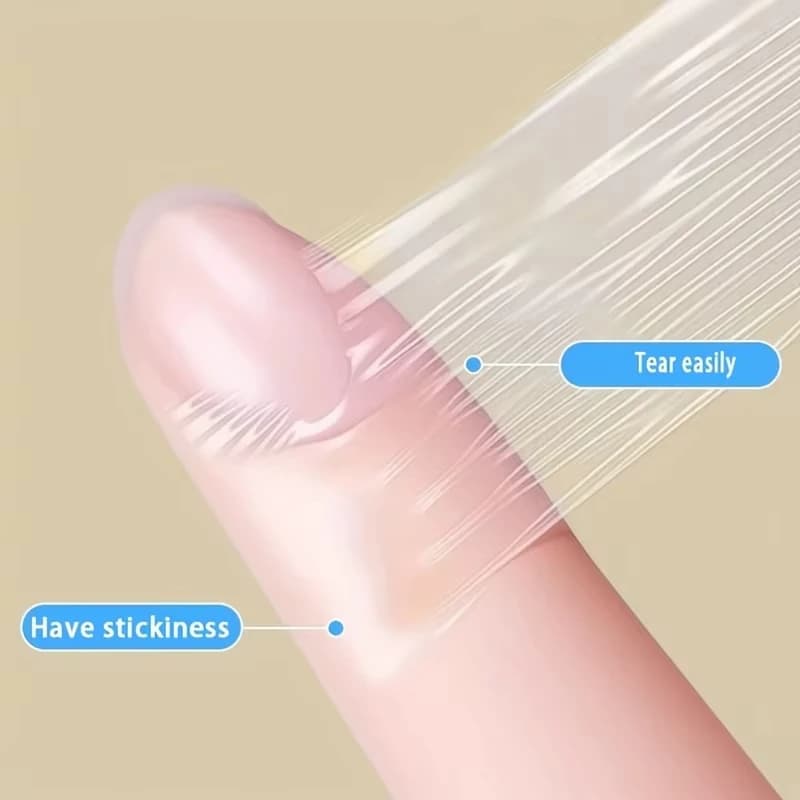 1Roll Transparent Self-Adhesive Tape PU Material Portable Anti-Friction Finger Protector Bandage for Bathing Sports