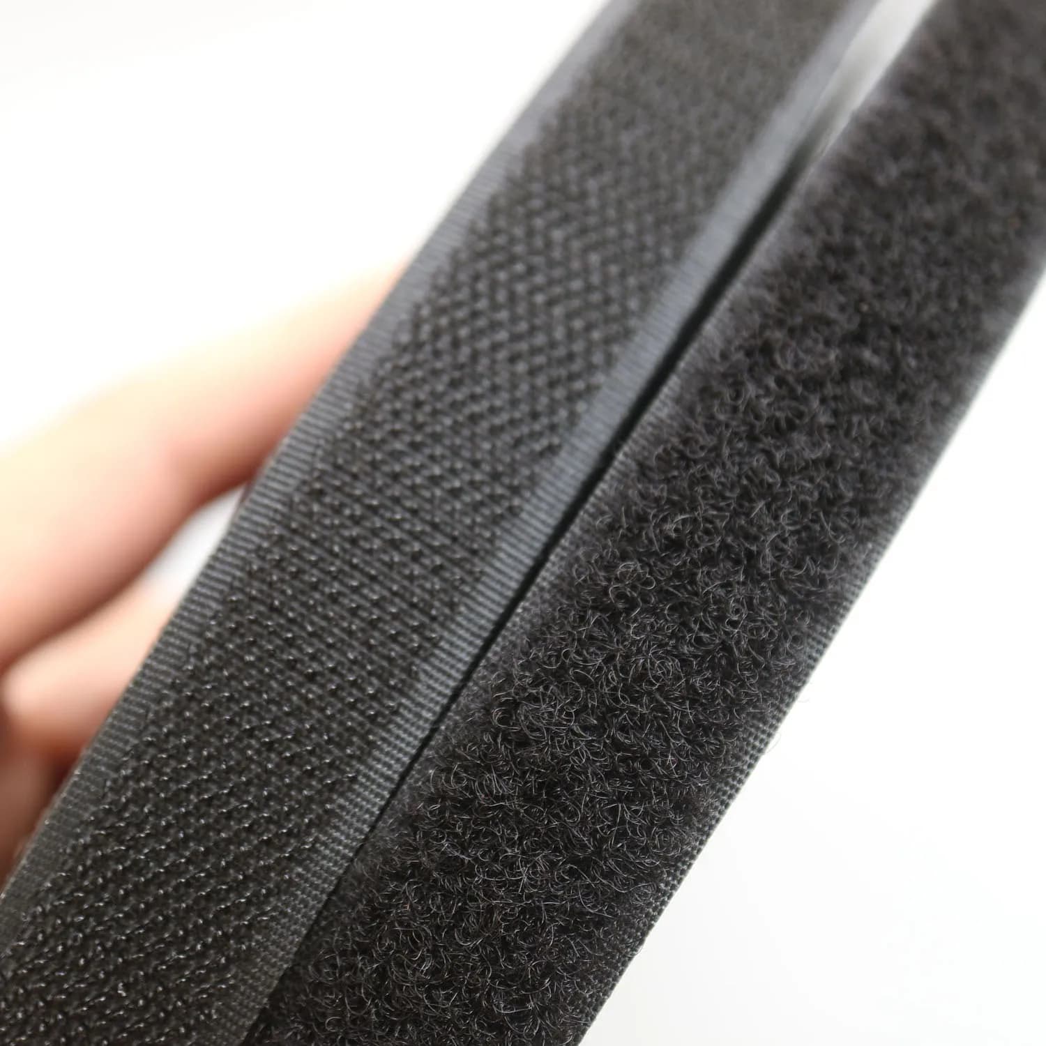 2 rotoli/set 25 metri cucire su nastro di fissaggio con gancio e anello per abbigliamento Accessori per cucire in tessuto con gancio bianco o nero