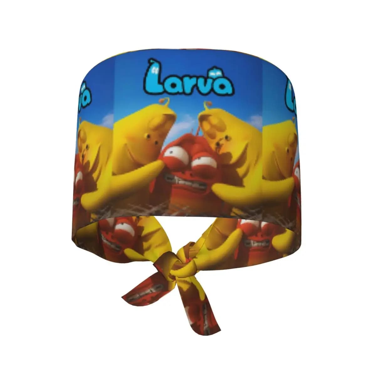 Larva Yellow Red Funny Anime Scrub Hat Doctor Working Surgical Cap Men Women Adjustable Nursing Caps for Dentist