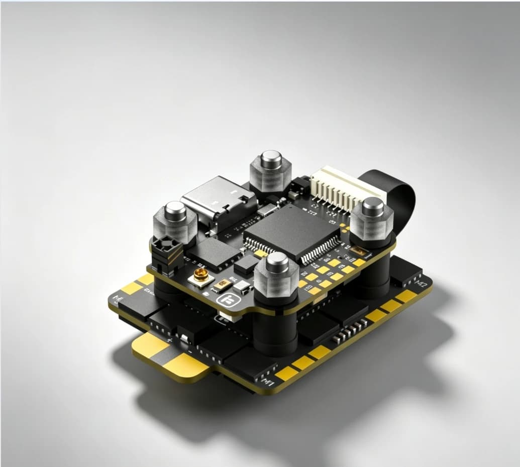iFlight Borg 5S RX Stack Flight Controller Borg 5S RX FC + Borg 60RS ESC Ricambi per Droni FPV da Corsa