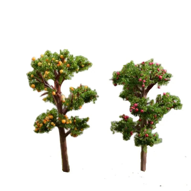 1 Pcs Mini Small Tree Garden Ornament Miniature Resin Tree Figurine Craft Plant Pot Fairy Garden Decor Supply