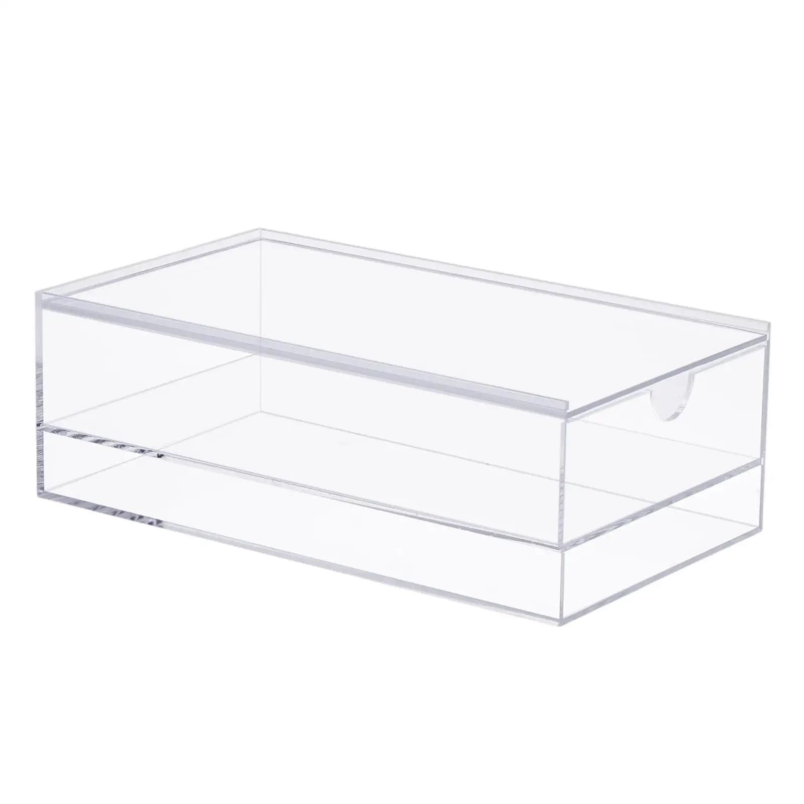 Mahjongs Tile Storage Box Dustproof Mahjongs Case with Sliding Lid Transparent