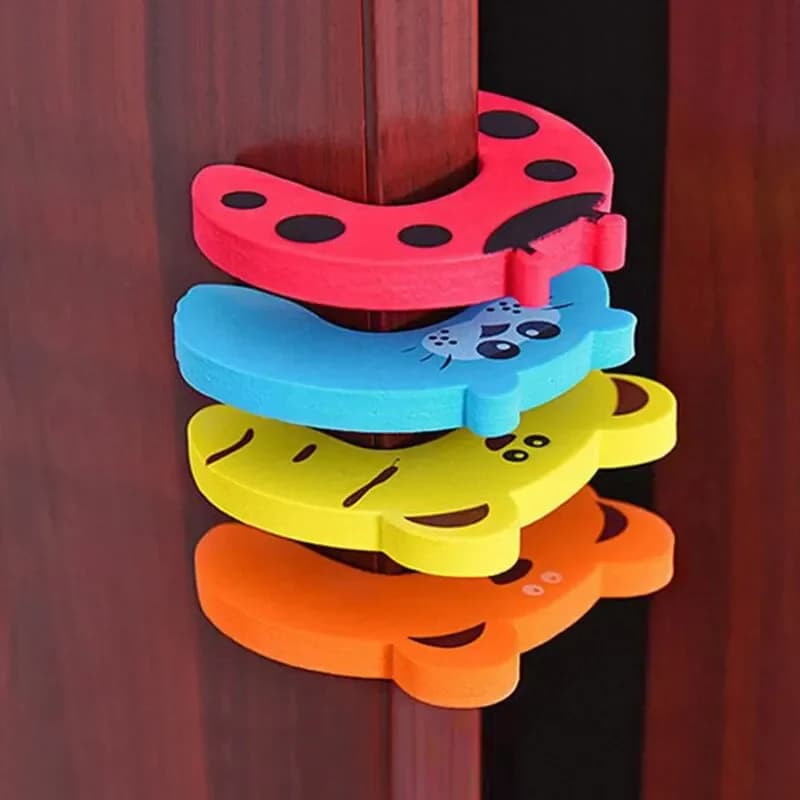 7PCS Kid Protezione per le dita Fermaporta Jammers Pizzico Guardia Sicurezza del bambino Cucina di casa Camera da letto Clip per porta di sicurezza Fermaporta