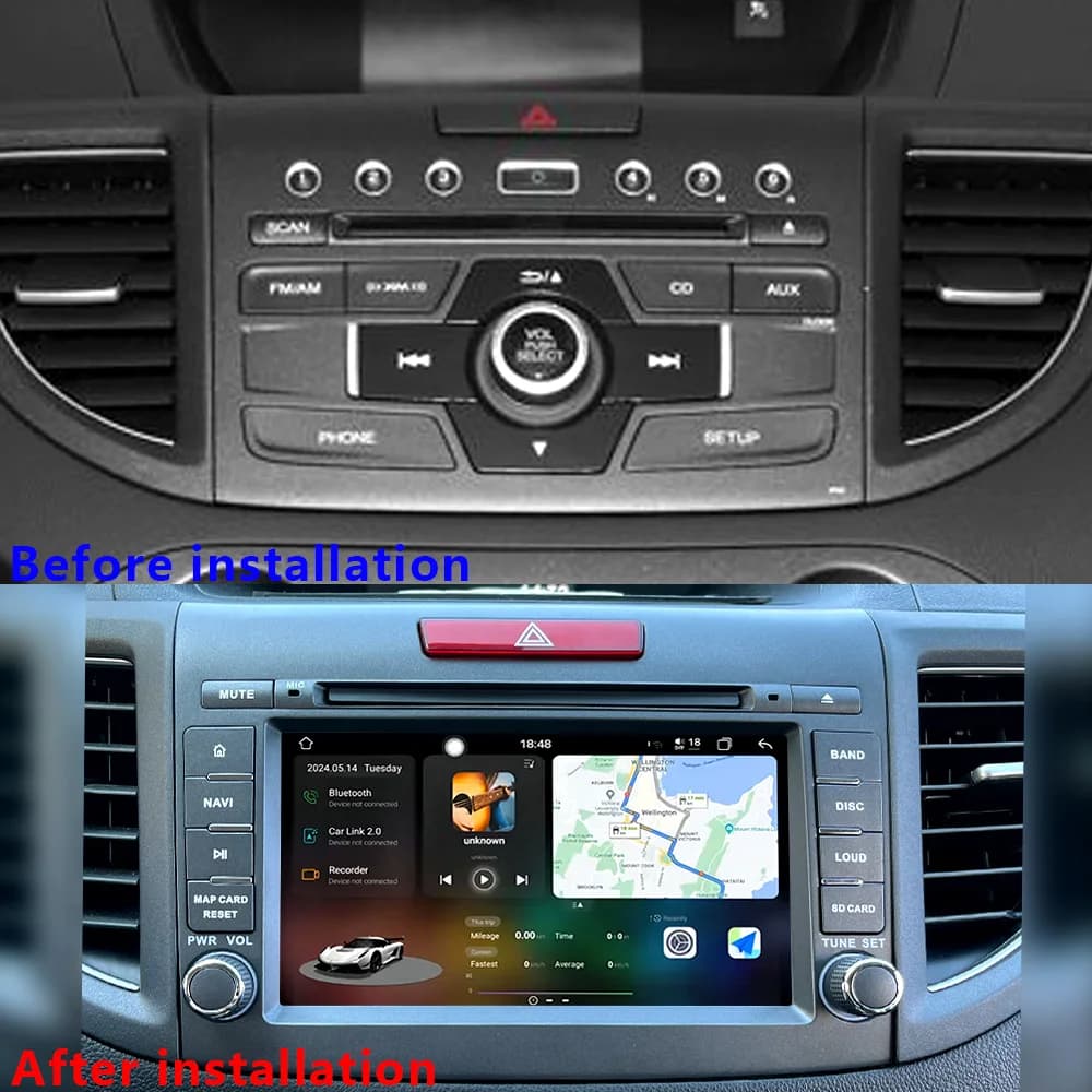 CHSTEK Wireless Carplay Android 13 Autoradio Per Honda CRV CR-V 4 RM RE 2011-2018 Multimedia Stereo Navigazione GPS WIFI 4G RDS