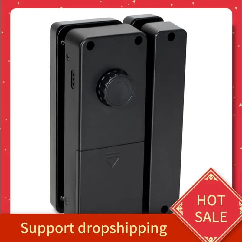 B44C Doppia serratura per porta in vetro Smart Lock APP Carta magnetica biometrica Blocco password per impronte digitali Serrature per porte in vetro per porta dell'ufficio