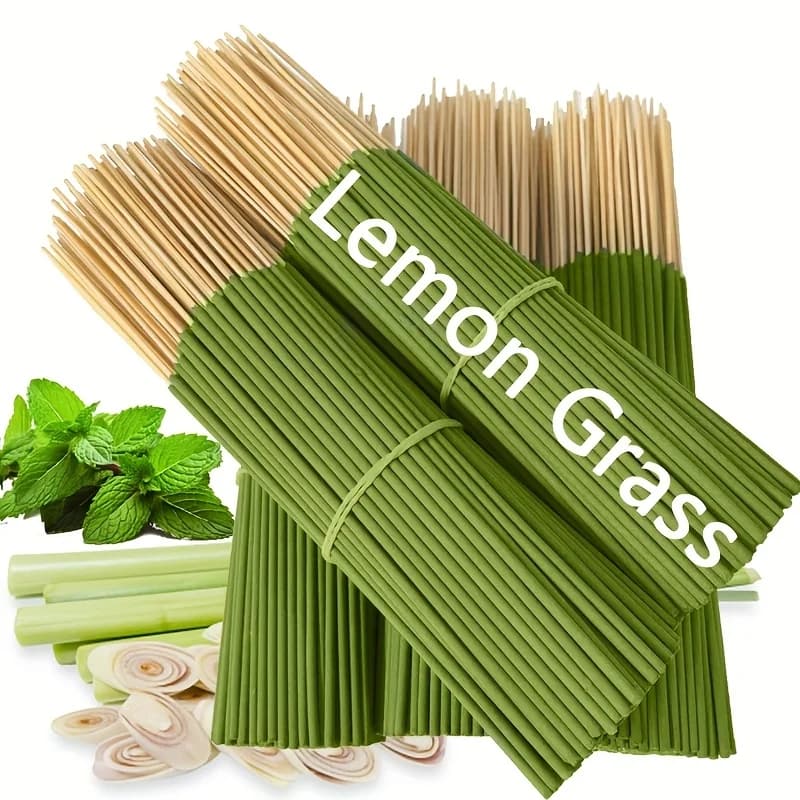 Bastoncini di incenso alla citronella, confezione da [200] bastoncini naturali al profumo di agrumi per ambienti esterni, patio, giardino, campeggio, piattaforme, con fragranza a lunga durata per godersi l'aria fresca