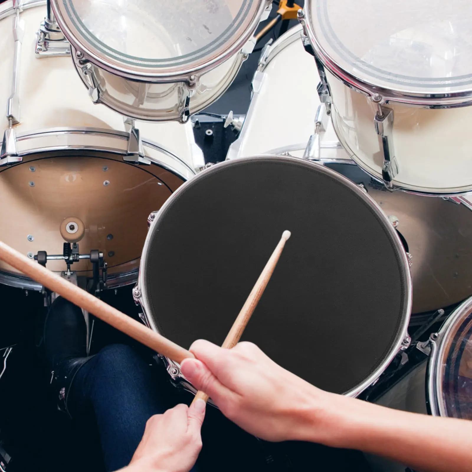 Pad Silenziatore per Piatti da Batteria, per Pratica Silenziosa a Casa, Protezione dell'Udito a Basso Volume, Perfetta Conservazione del Tono, Riutilizzabile