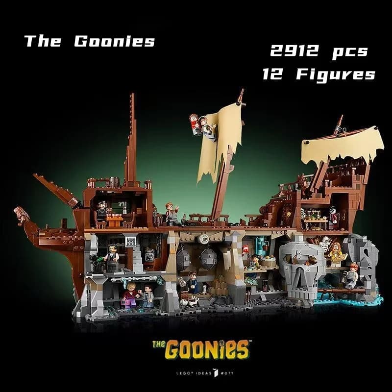 2026 21363 The Goonies Mattoncini da Costruzione Compatibili 2912pz Ideas Modello Nave Pirata e Ruine Regali di Compleanno per Ragazzi