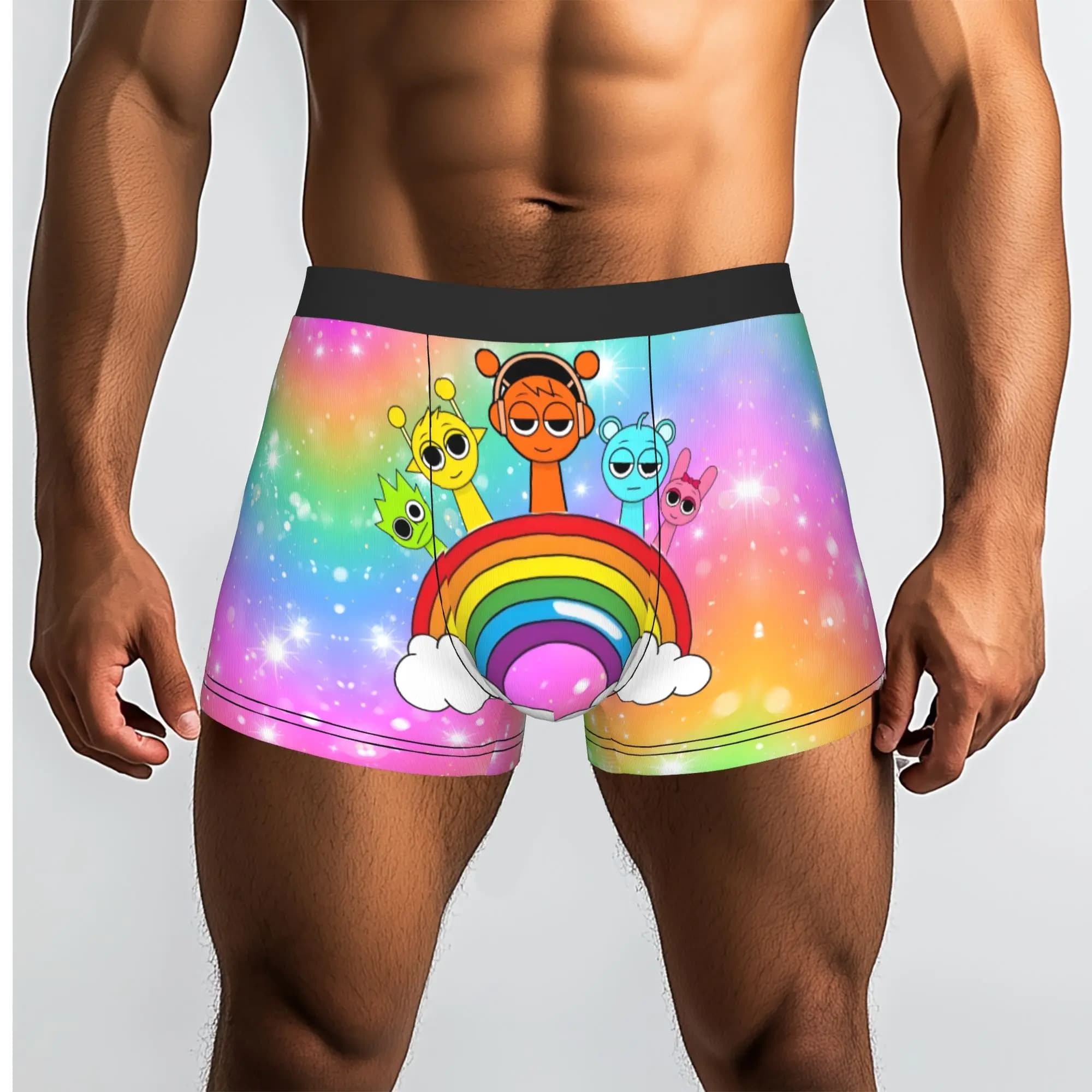 Customized Fashion Sprunkies Boxers Shorts Panties Men's Underpants Comfortable Music Game Briefs Underwear
