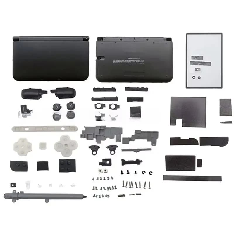 B03B-For Nintend For 3DS XL LL Replacement Top Bottom Buttom Back Cover Game Console Case Front Back Faceplate For 3DS XL LL