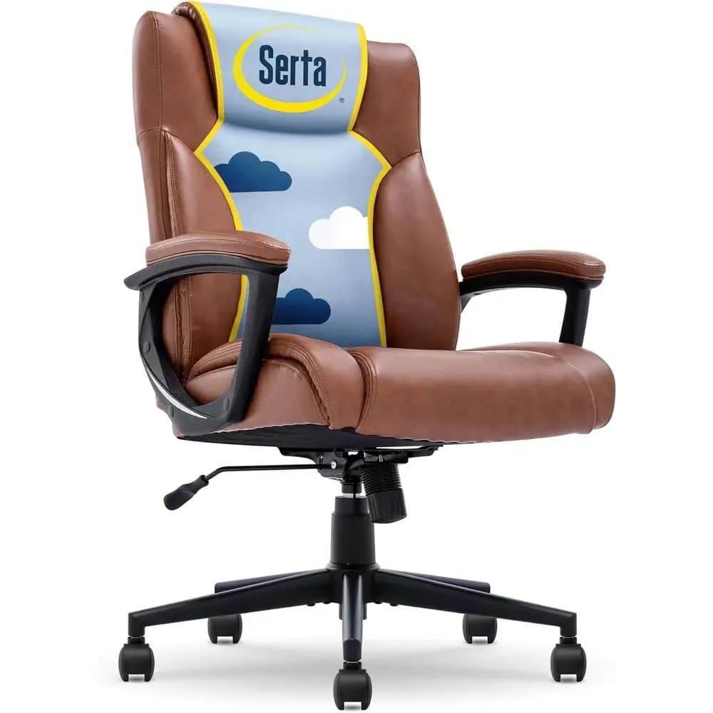 Sedia da ufficio Cor Executive, sedia ergonomica per computer con cuscini a strati, supporto lombare sagomato, altezza seduta regolabile, in materiale L bonded