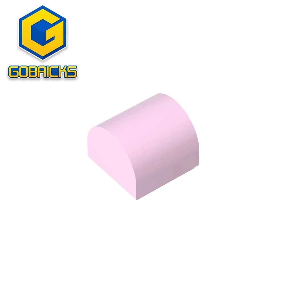 Gobricks GDS-M255 Pendenza, Curva 1 x 1 x 2/3 Doppia compatibile con lego 49307 Assembla blocchi di costruzione giocattoli per bambini