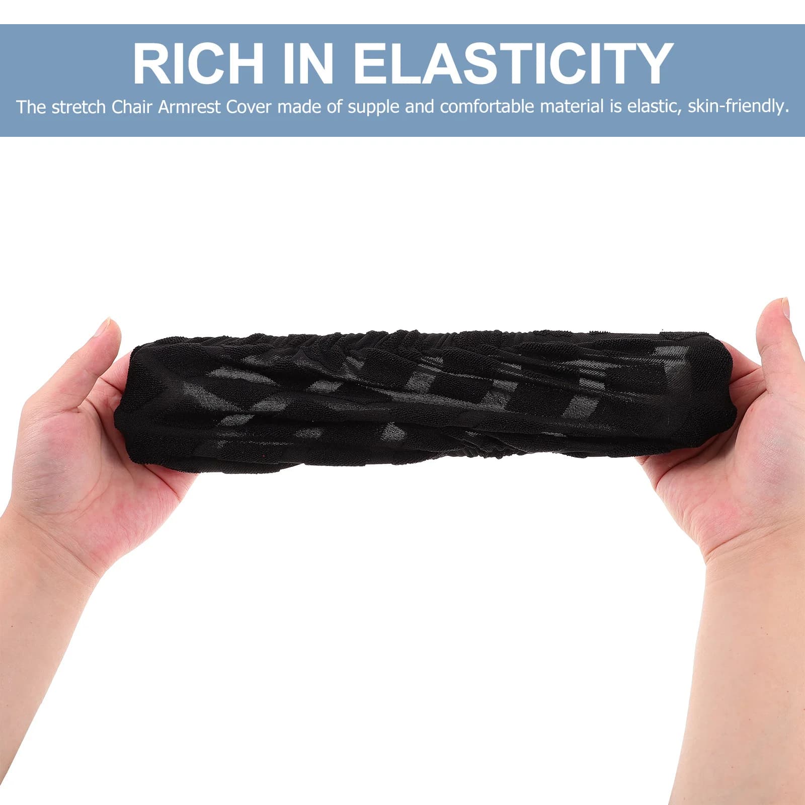 2 Pezzi Copri Braccioli per Sedia Elasticizzati per Poltrona da Scrivania Sedia Girevole da Gaming Resistenti al Sudore Riutilizzabili Morbidi