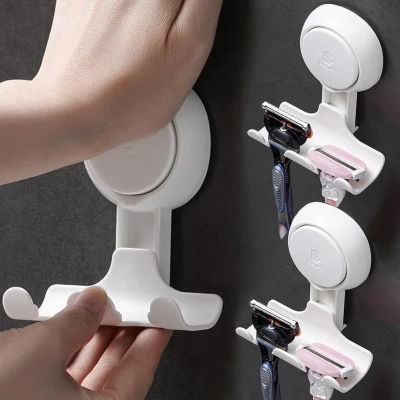 Ganci per Rasoi da Doccia per Bagno e Cucina, Ganci a Ventosa Potenti, Ganci a Vuoto Rimovibili e Riutilizzabili