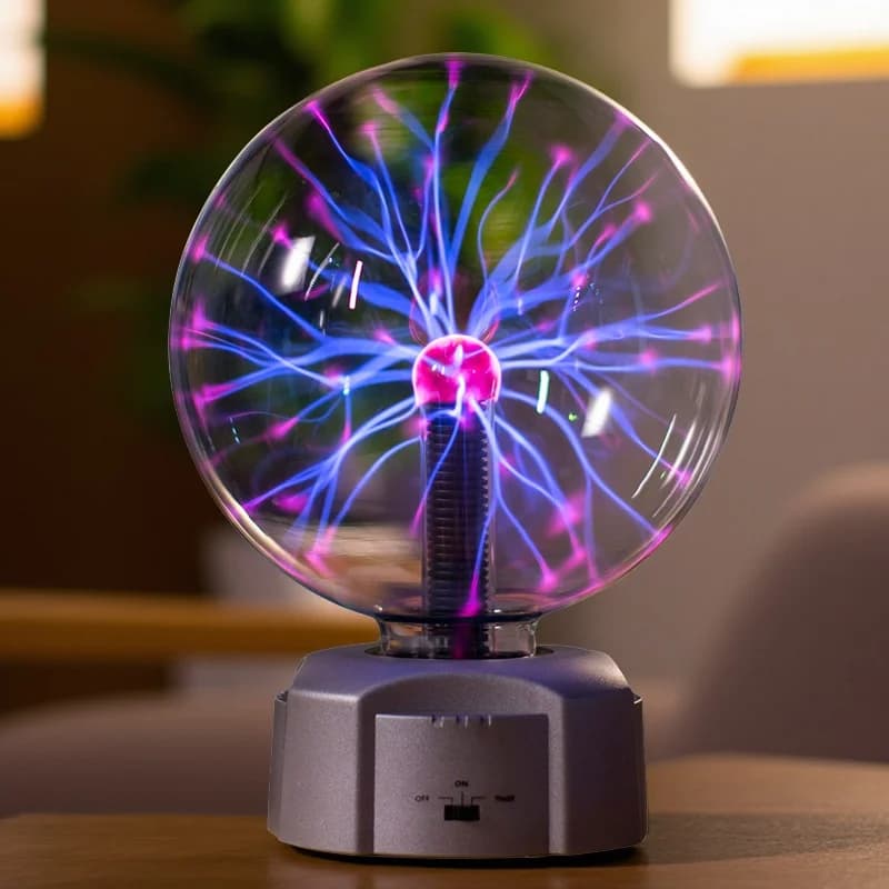 Nuovo controllo del suono Touch Magic Plasma Ball Lamp LED Night Light Atmosfera Vetro Plasma Light Natale Bambini Festival Regalo