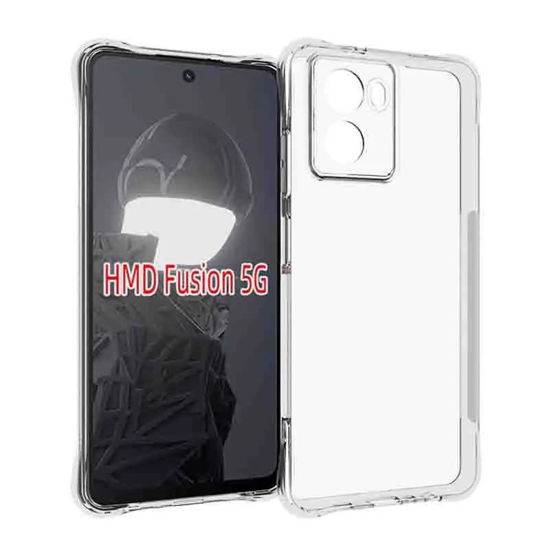 HMD Fusion TA 1640 1643 Custodia Air Cushion Antiurto Airbag Custodia in silicone trasparente TPU Cover posteriore per HMD Fusion HMDFusion 5G