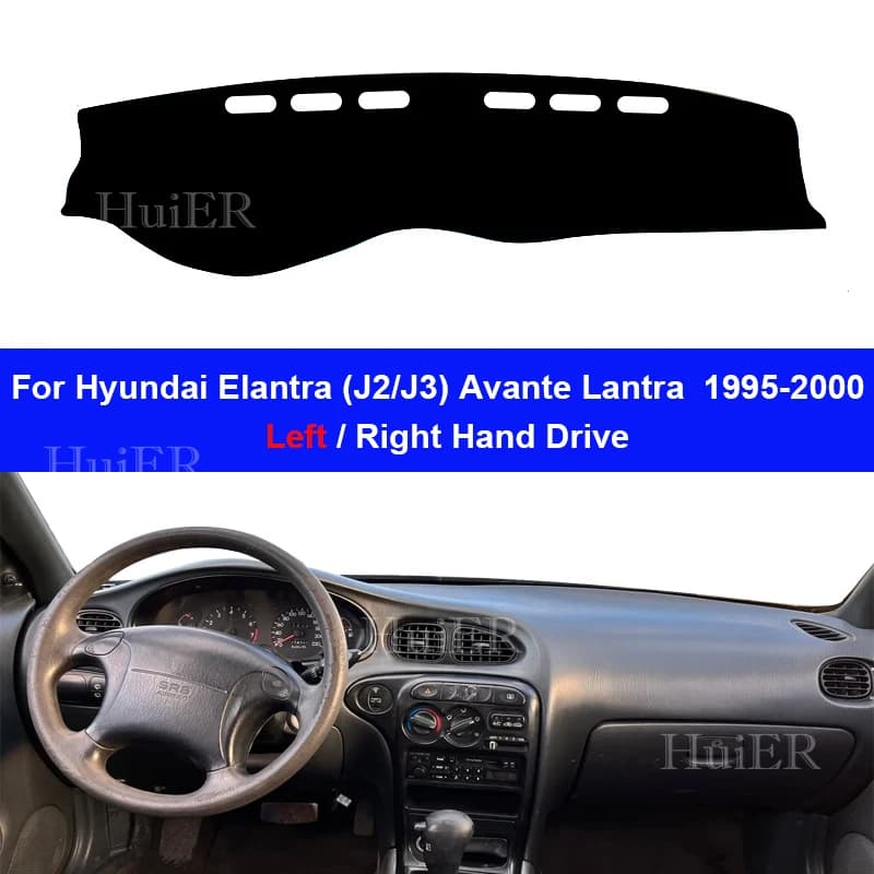 Auto Cruscotto Copertura Zerbino Parasole Pad Tappeto Pannello Zerbino Tappeti Accessori Per Hyundai Elantra J2 J3 Avante Lantra 1995-1999 2000