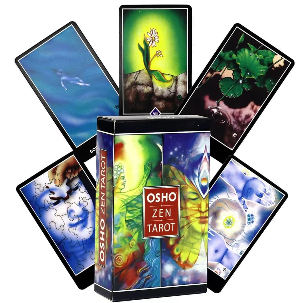 Osho Zen Tarocchi Carte Guida PDF Versione inglese Oracle Deck Gioco da tavolo per divinazione di feste Entertai