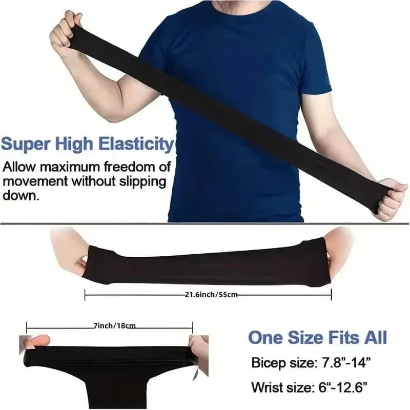 1/3 pair of breathable solar protection sleeves: breathable protective equipment and UV for sports, driving and outdoor adventures