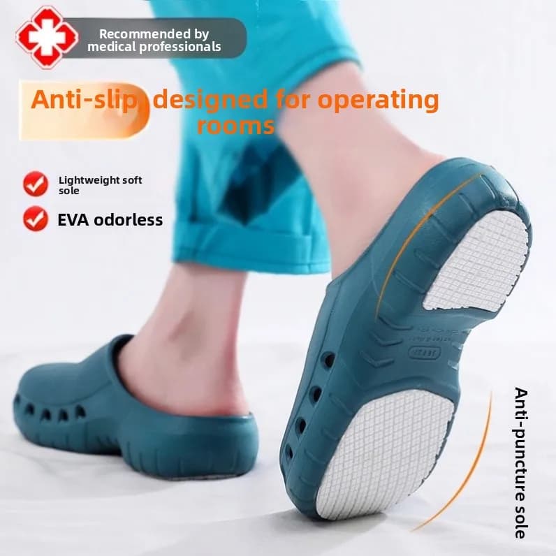 Sports Medical Surgical Slippers Women's Office Hospital Open-Toe Anti-Slip EVA Slippers Casual Style Summer Season