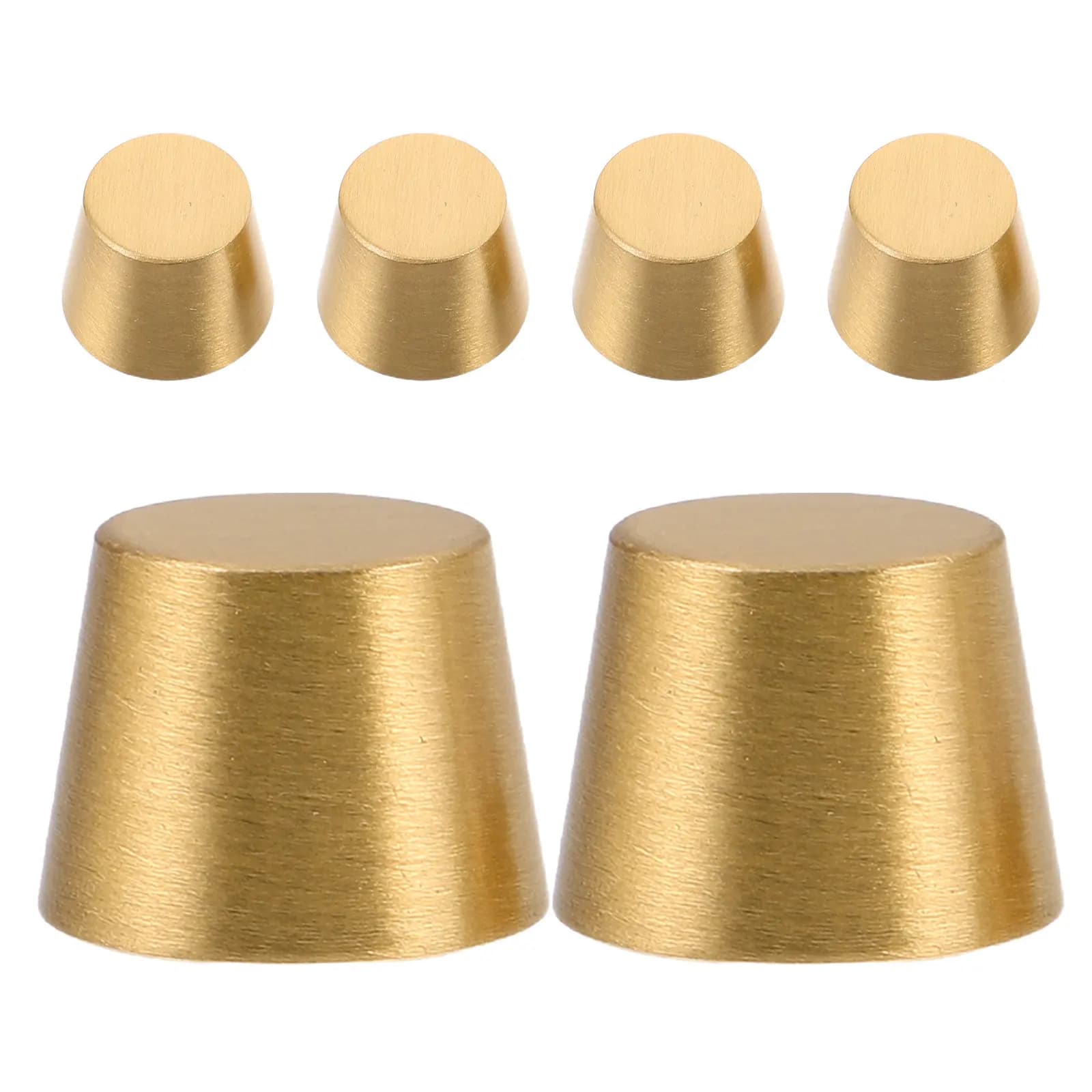 6Pcs Brass Cutting Board Feet 10Mm Non-Slip Chopping Board Legs Pads Kitchen Furniture Tray Stand Legs Protective Wood Furniture