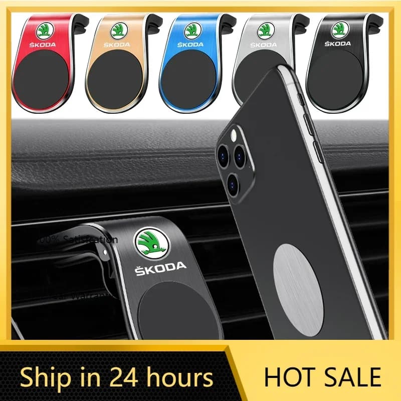 Adesivo per auto 2025 Hot Car Nuovo supporto magnetico per telefono per auto in metallo per Skoda Octavia A5 Superb vecchia Febia Roomster 2013 2005-2008 veloce