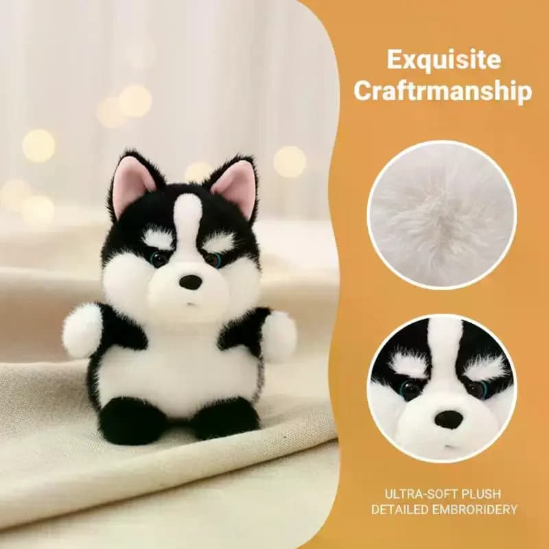 Cute Dog Plush Keychain, Cartoon Stuffed Animal Puppy Charm & Gift