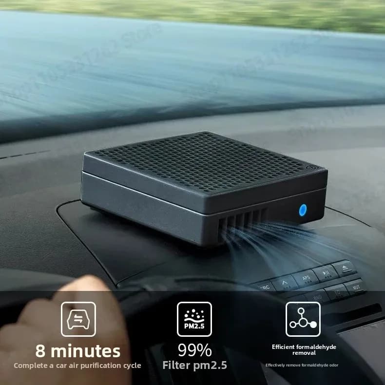 Broad Car/desktop Air Purifier Remove Formaldehyde Odor and PM2.5 Car Exhaust Car Lung Protection FC3