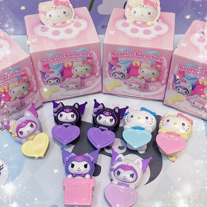 Guardian Meow Group Series MINI Mogly Blind Box Hello Kitty Adesivo per telefono Desktop Office Ornament Decor Simpatici giocattoli all'ingrosso Regalo