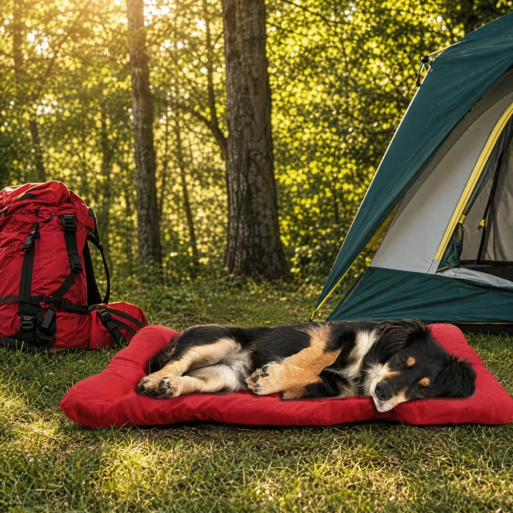 Durable Waterproof Outdoor Dog Mat Foldable roll-up Dog Bed Thickened Anti Slip Pet Mat Travel
