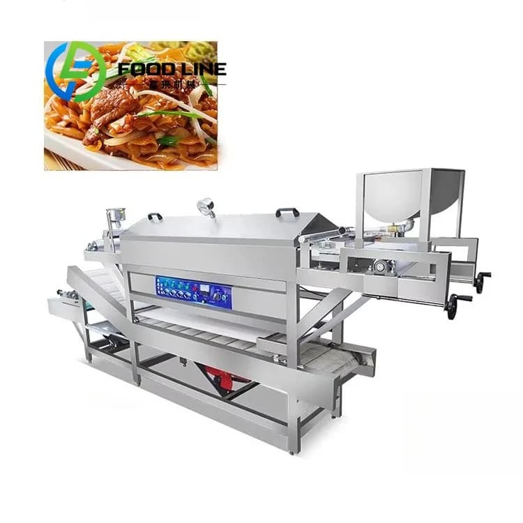 Prezzo all'ingrosso personalizzato Ristorante Macchina per fare la pasta Macchina per noodle di riso Linea di produzione automatica di pasta di riso e spaghetti