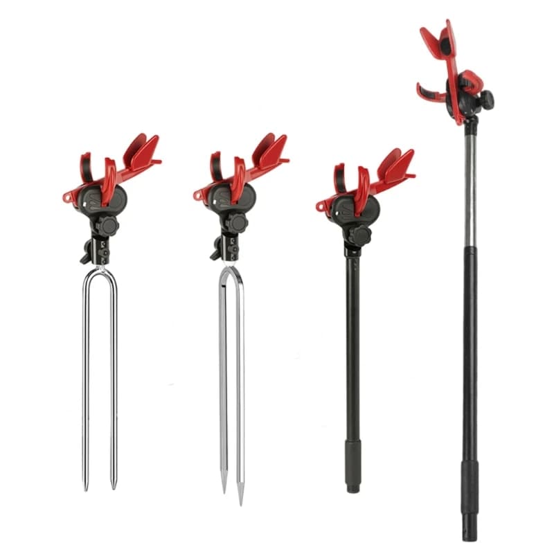 Portacanna da pesca compatto R6FE con canna da pesca regolabile con funzione sgancio rapido