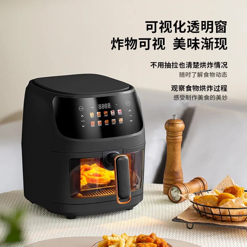 Household visual air fryer, automatic electric oven, large-capacity intelligent baking integrated