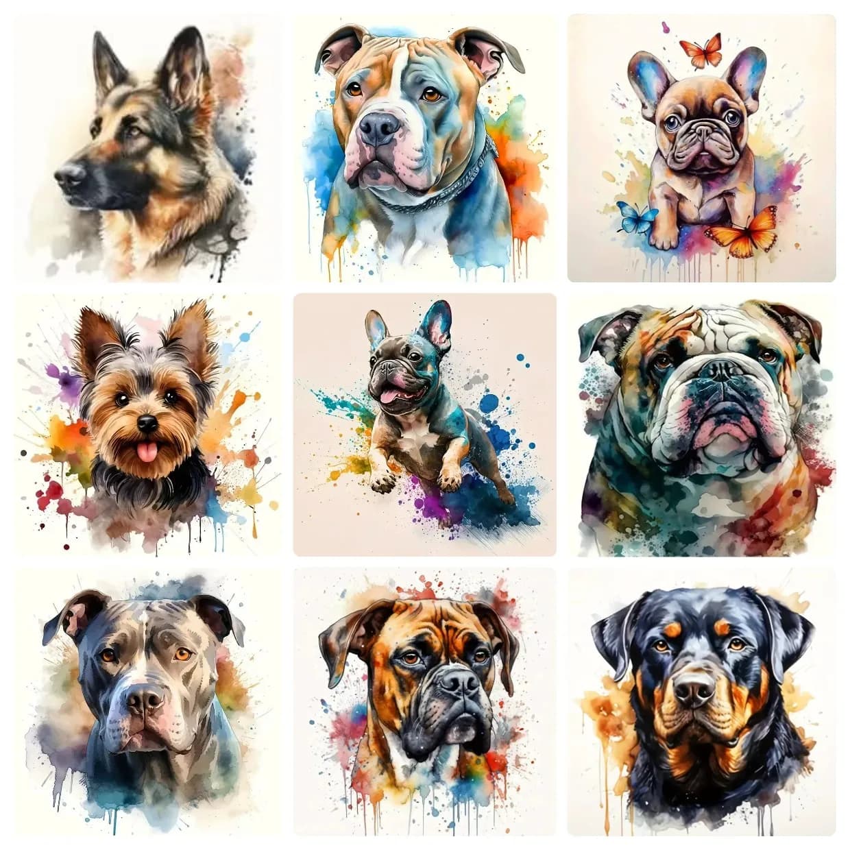 Diamond Painting Animal theme Mosaic Handmade Artwork Full Round/Square Diamonds For Beginners